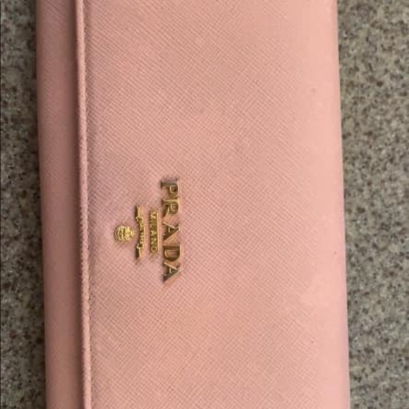 Prada Handbags - Authentic pink Prada wallet